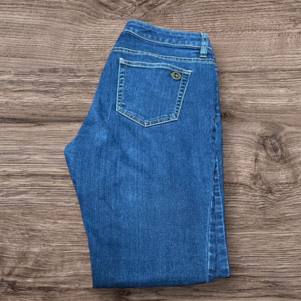 Michael Kors Dark Blue Izzy Skinny Leg Jeans Size 8